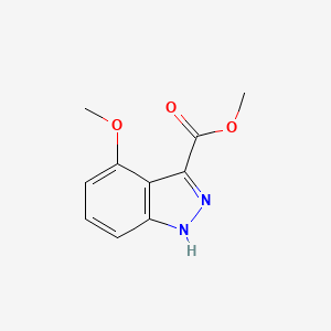 Chemical structure of Methyl 4-methoxy-1H-indazole-3-carboxylate