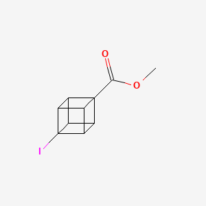 Chemical structure of Methyl 4-iodocubane-1-carboxylate