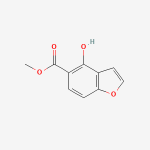 Chemical structure of Methyl 4-hydroxybenzofuran-5-carboxylate