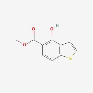 Chemical structure of Methyl 4-hydroxybenzo[b]thiophene-5-carboxylate