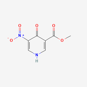 Chemical structure of Methyl 4-hydroxy-5-nitronicotinate