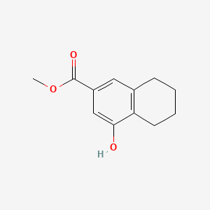Chemical structure of Methyl 4-hydroxy-5,6,7,8-tetrahydronaphthalene-2-carboxylate