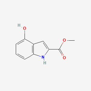 Chemical structure of Methyl 4-hydroxy-1H-indole-2-carboxylate