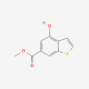 Chemical structure of Methyl 4-Hydroxy-1-benzothiophene-6-carboxylate