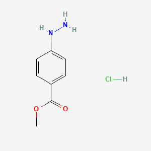 Chemical structure of Methyl 4-hydrazinobenzoate hydrochloride