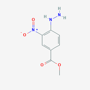 Chemical structure of Methyl 4-hydrazinyl-3-nitrobenzoate