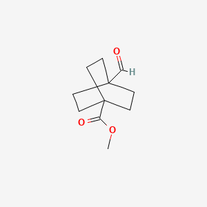 Chemical structure of Methyl 4-formylbicyclo[2.2.2]octane-1-carboxylate