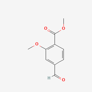Chemical structure of Methyl 4-formyl-2-methoxybenzoate
