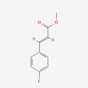 Chemical structure of Methyl 4-fluorocinnaMate, mainly trans