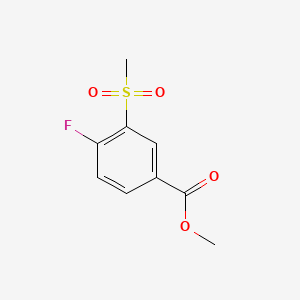 Chemical structure of Methyl 4-Fluoro-3-(methylsulfonyl)benzoate