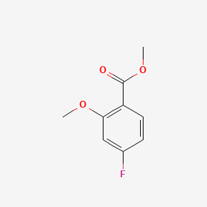 Chemical structure of Methyl 4-fluoro-2-methoxybenzoate