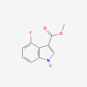 Chemical structure of Methyl 4-fluoro-1H-indole-3-carboxylate