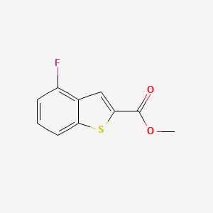 Chemical structure of methyl 4-fluoro-1-benzothiophene-2-carboxylate