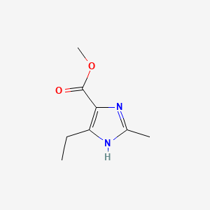 Chemical structure of Methyl 4-ethyl-2-methyl-1H-imidazole-5-carboxylate