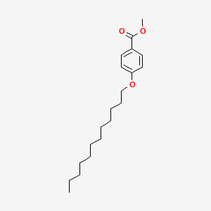 Chemical structure of methyl 4-dodecoxybenzoate