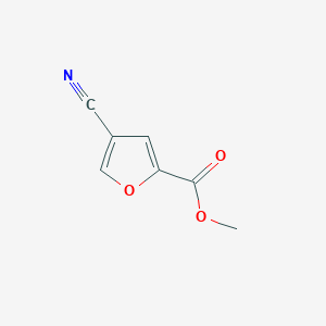 Chemical structure of Methyl 4-cyanofuran-2-carboxylate