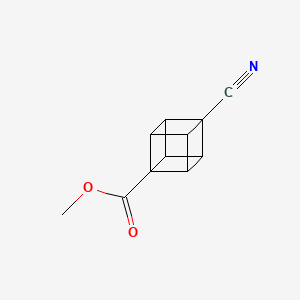 Chemical structure of Methyl 4-cyanocubane-1-carboxylate
