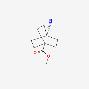 Chemical structure of Methyl 4-cyanobicyclo[2.2.2]octane-1-carboxylate