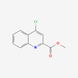 Chemical structure of Methyl 4-Chloroquinoline-2-carboxylate