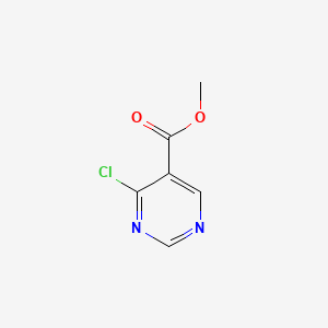 Chemical structure of Methyl 4-Chloropyrimidine-5-carboxylate