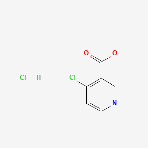 Chemical structure of Methyl 4-chloronicotinate hydrochloride