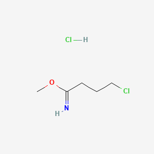 Chemical structure of Methyl 4-chlorobutanimidate hydrochloride
