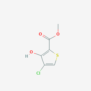 Chemical structure of Methyl 4-chloro-3-hydroxythiophene-2-carboxylate