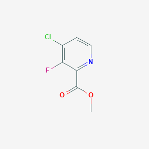 Chemical structure of Methyl 4-chloro-3-fluoropicolinate