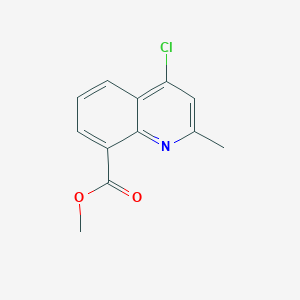 Chemical structure of Methyl 4-chloro-2-methylquinoline-8-carboxylate
