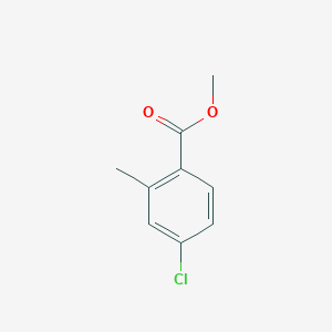Chemical structure of Methyl 4-chloro-2-methylbenzoate
