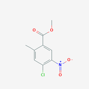 Chemical structure of Methyl 4-chloro-2-methyl-5-nitrobenzoate