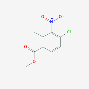 Chemical structure of Methyl 4-chloro-2-methyl-3-nitrobenzoate