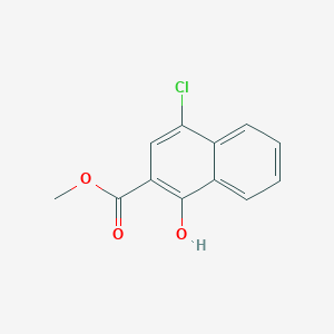 Chemical structure of Methyl 4-chloro-1-hydroxy-2-naphthoate