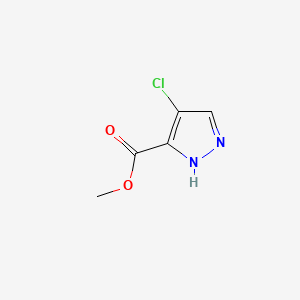 Chemical structure of Methyl 4-chloro-1H-pyrazole-3-carboxylate