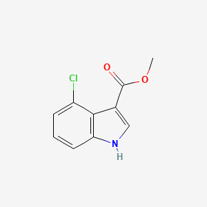 Chemical structure of Methyl 4-chloro-1H-indole-3-carboxylate