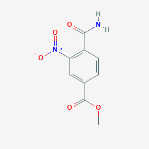 Chemical structure of Methyl 4-carbamoyl-3-nitrobenzoate