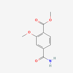 Chemical structure of Methyl 4-carbamoyl-2-methoxybenzoate