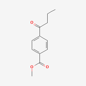 Chemical structure of Methyl 4-butyrylbenzoate
