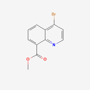 Chemical structure of Methyl 4-bromoquinoline-8-carboxylate