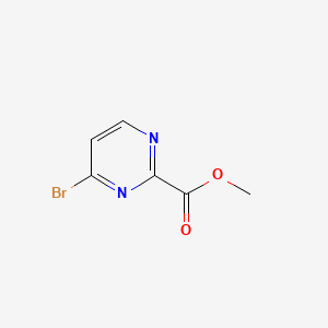 Chemical structure of Methyl 4-bromopyrimidine-2-carboxylate
