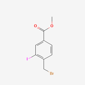 Chemical structure of Methyl 4-broMoMethyl-3-iodobenzoate