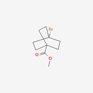 Chemical structure of Methyl 4-bromobicyclo[2.2.2]octane-1-carboxylate