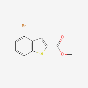 Chemical structure of Methyl 4-bromobenzo[b]thiophene-2-carboxylate