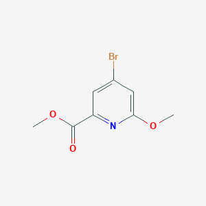 Chemical structure of Methyl 4-bromo-6-methoxypicolinate