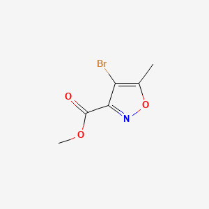 Chemical structure of Methyl 4-bromo-5-methylisoxazole-3-carboxylate