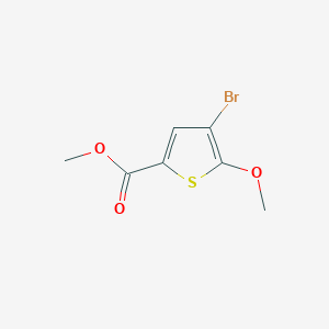 Chemical structure of Methyl 4-bromo-5-methoxythiophene-2-carboxylate