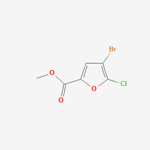Chemical structure of Methyl 4-Bromo-5-chloro-2-furoate