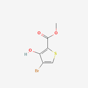 Chemical structure of Methyl 4-bromo-3-hydroxythiophene-2-carboxylate