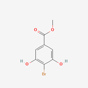 Chemical structure of Methyl 4-bromo-3,5-dihydroxybenzoate