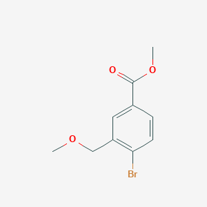 Chemical structure of Methyl 4-bromo-3-(methoxymethyl)benzoate